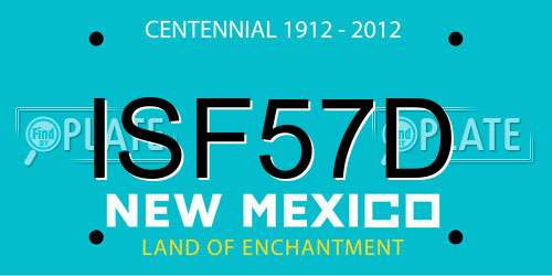 ISF57D New Mexico License Plate