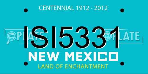 ISI5331 New Mexico License Plate