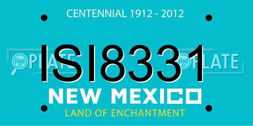 ISI8331 New Mexico License Plate