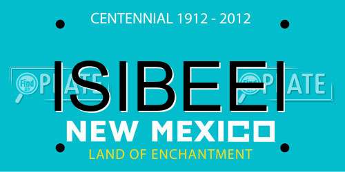 ISIBEEI New Mexico License Plate