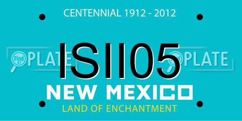 ISII05 New Mexico License Plate