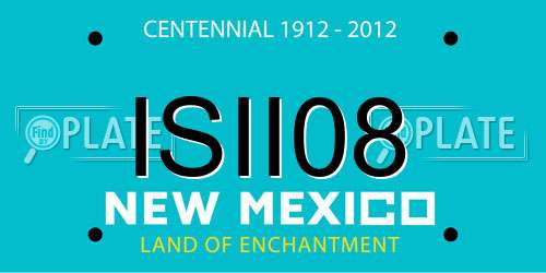 ISII08 New Mexico License Plate