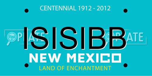 ISISIBB New Mexico License Plate