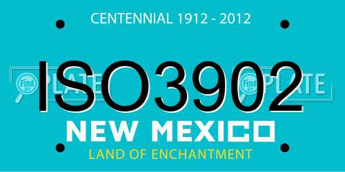 ISO3902 New Mexico License Plate