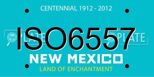 ISO6557 New Mexico License Plate
