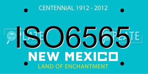 ISO6565 New Mexico License Plate