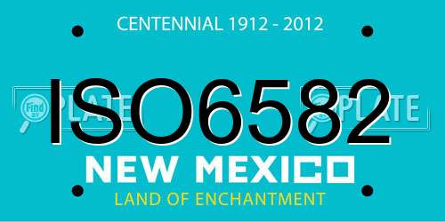 ISO6582 New Mexico License Plate