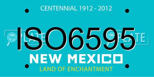 ISO6595 New Mexico License Plate
