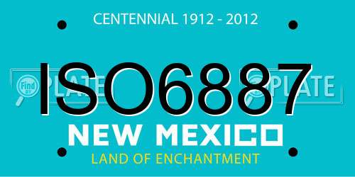 ISO6887 New Mexico License Plate