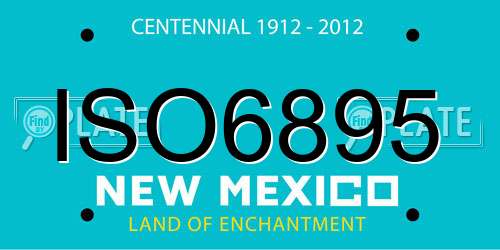 ISO6895 New Mexico License Plate