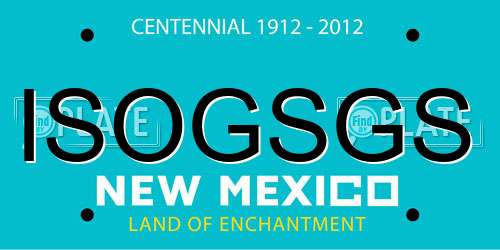 ISOGSGS New Mexico License Plate