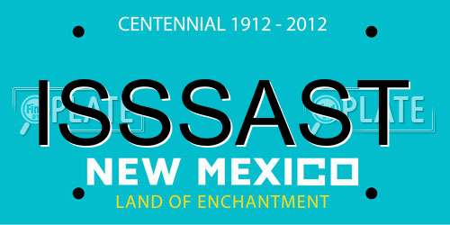 ISSSAST New Mexico License Plate