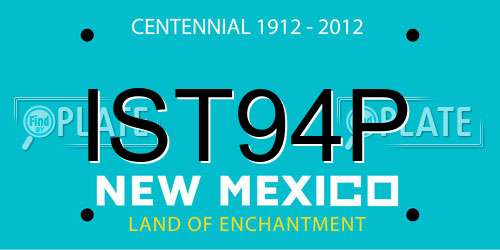 IST94P New Mexico License Plate
