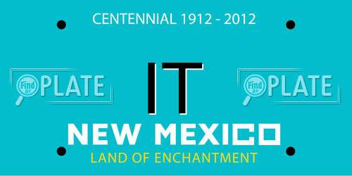 IT New Mexico License Plate