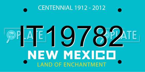 IT19782 New Mexico License Plate