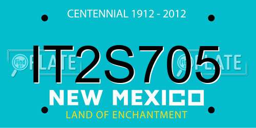 IT2S705 New Mexico License Plate