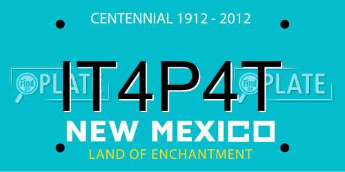 IT4P4T New Mexico License Plate