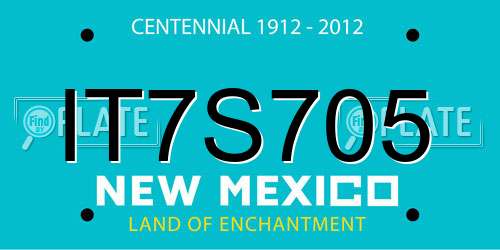 IT7S705 New Mexico License Plate