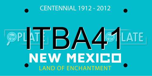 ITBA41 New Mexico License Plate