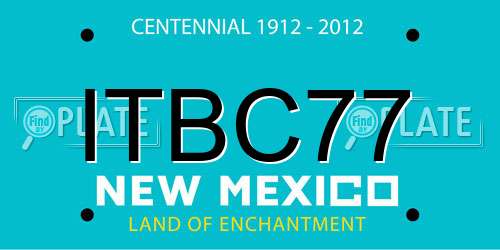 ITBC77 New Mexico License Plate