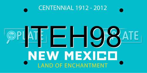 ITEH98 New Mexico License Plate