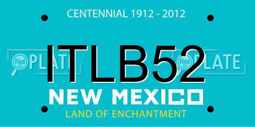 ITLB52 New Mexico License Plate