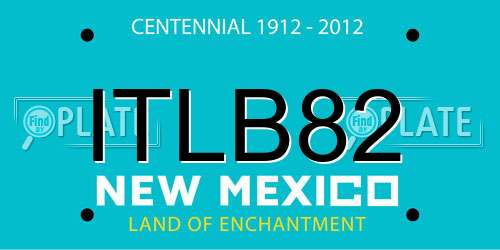 ITLB82 New Mexico License Plate