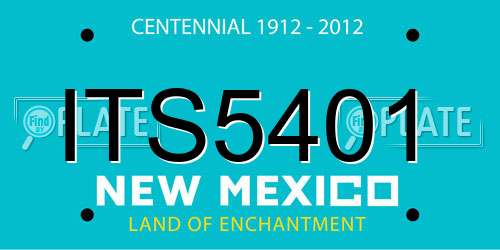 ITS5401 New Mexico License Plate