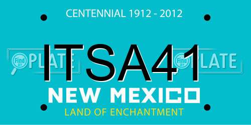 ITSA41 New Mexico License Plate