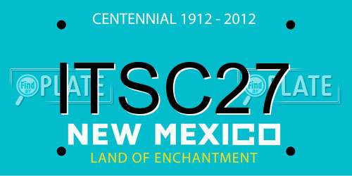 ITSC27 New Mexico License Plate