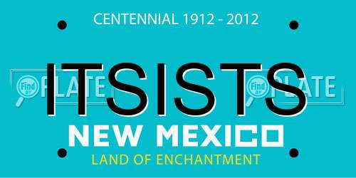 ITSISTS New Mexico License Plate