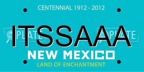 ITSSAAA New Mexico License Plate