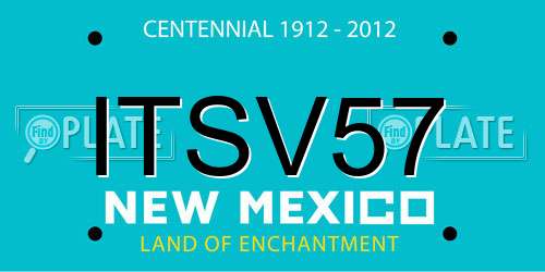 ITSV57 New Mexico License Plate