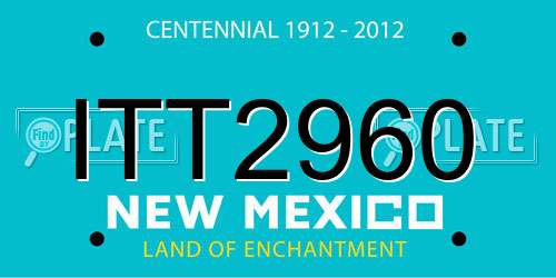 ITT2960 New Mexico License Plate