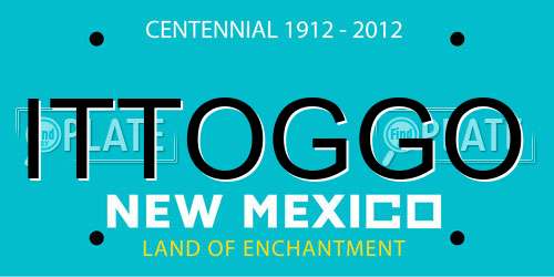 ITTOGGO New Mexico License Plate