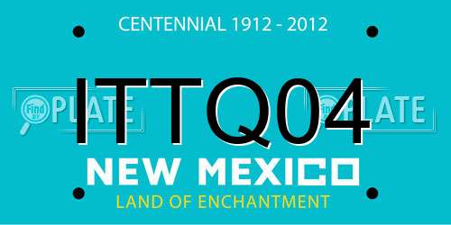 ITTQ04 New Mexico License Plate