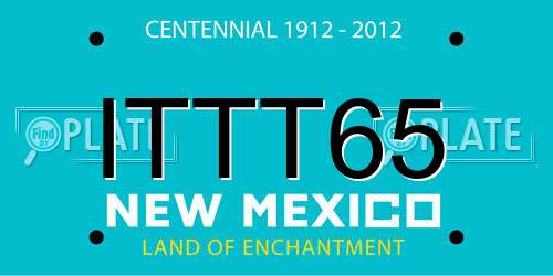 ITTT65 New Mexico License Plate