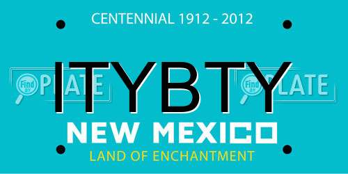 ITYBTY New Mexico License Plate