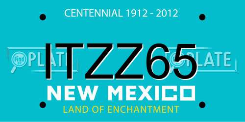 ITZZ65 New Mexico License Plate