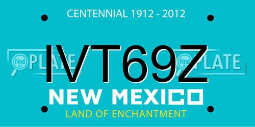 IVT69Z New Mexico License Plate