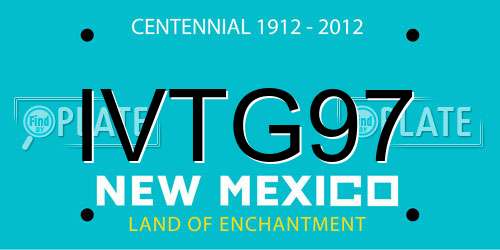 IVTG97 New Mexico License Plate