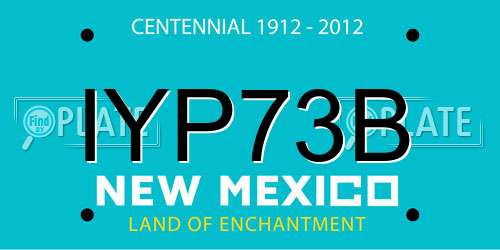 IYP73B New Mexico License Plate