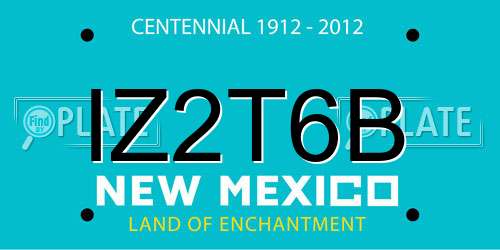 IZ2T6B New Mexico License Plate