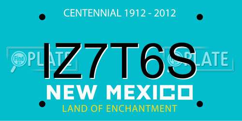 IZ7T6S New Mexico License Plate