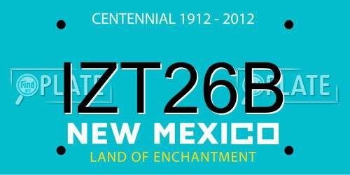 IZT26B New Mexico License Plate