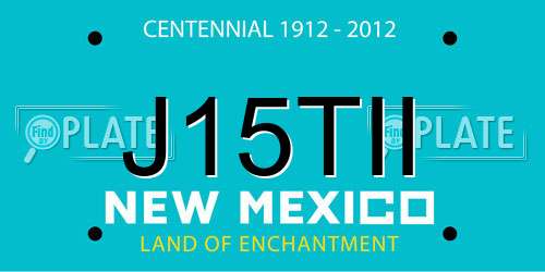 J15TII New Mexico License Plate