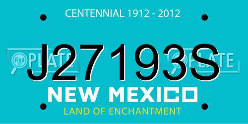 J27193S New Mexico License Plate