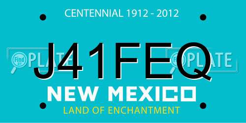 J41FEQ New Mexico License Plate