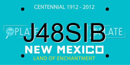 J48SIB New Mexico License Plate