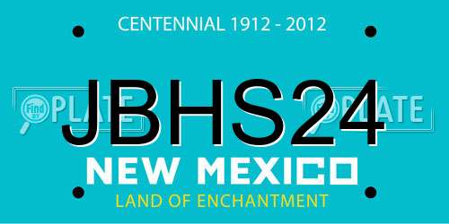 JBHS24 New Mexico License Plate